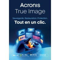 Acronis True Image Advanced 2026 | 3 PC | 1 an | Sauvegarde Cloud de 500 Go