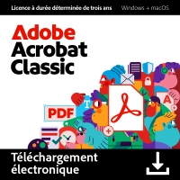 Adobe Acrobat Classic | 1 utilisateur | 3 ans | Windows & ; macOS Adobe Acrobat Classic | 1 utilisateur | 3 ans | Windows & ; macOS