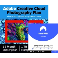 Adobe Foto-Abo 1 TB + NordVPN Standard | 1 Jahr