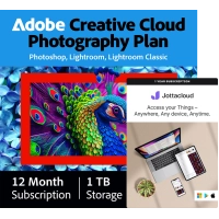 Adobe Photography Plan 1 TB + Jottacloud Home | 5 käyttäjää | 1 vuosi
