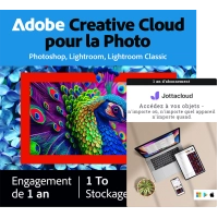 Plan de photographie Adobe 1 To + Jottacloud Home | 5 utilisateurs | 1 an
