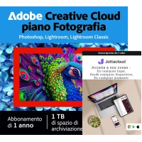 Adobe Photography Plan 1 TB + Jottacloud Home | 5 utenti | 1 anno
