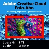 Adobe Foto-Abo (Photoshop CC + Lightroom CC) | 1 Benutzer | 1 Jahr | 1TB Cloudspeicher