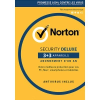 Norton Security Deluxe | 6 Appareils | 1 An | 2026 -Antivirus inclus
