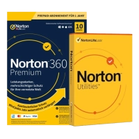 Norton 360 Premium mit Norton Utilities Ultimate | 2026 | 10 Geräte | 1 Jahr