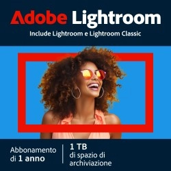 Adobe Lightroom CC | 1 Utente | 1 Anno | 1 TB di archiviazione cloud
