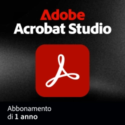 Adobe Acrobat Studio (Pro, Assistente AI & Express Premium) | 1 Utente | 1 Anno | 100GB Cloud