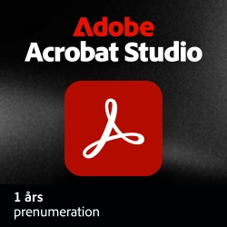 Adobe Acrobat Studio (Pro, AI Assistant & Express Premium) | 1 Användare | 1 År | 100GB Cloud
