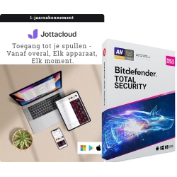 Jottacloud Personal Unlimited + Bitdefender Total Security | 5 Apparaten | 1 Jaar