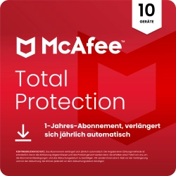McAfee Total Protection 2026 | 10 Geräte | 1 Jahr