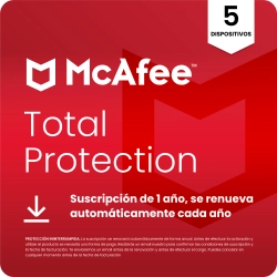 McAfee Total Protection 2026 | 5 Dispositivos | 1 Año