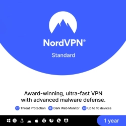NordVPN Standard | 10 Geräte | 1 Jahr | Unbegrenzt Online | 9200+ Server weltweit