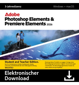 Adobe Photoshop Elements &amp; Premiere Elements 2026 | Student &amp; Teacher edition