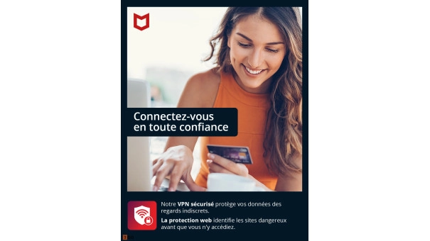 McAfee Total Protection 2026 | 10 appareils - 1 an | Windows - Mac - Android - iOS