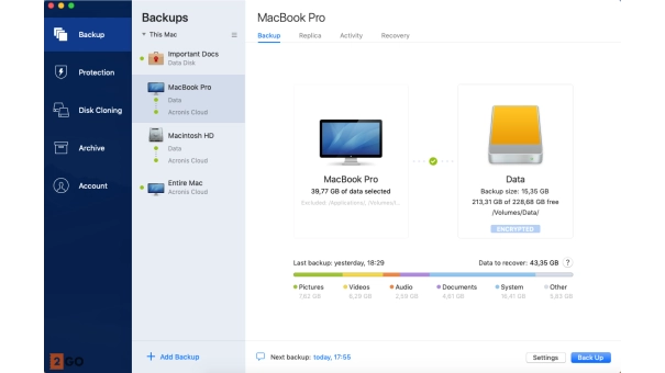 McAfee Total Protection 3 Devices | With 250GB Backup from Acronis