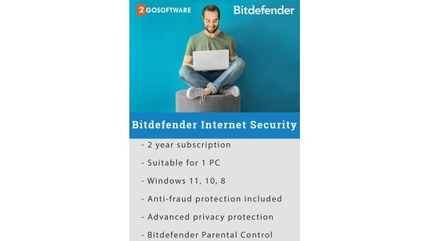 Bitdefender Internet Security 2026 | 1 Device | 2 year | Automatic renewal