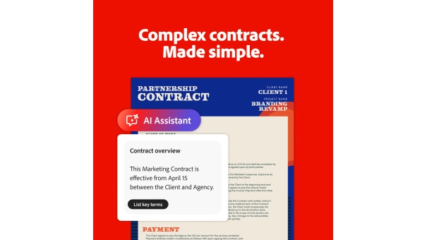 Adobe Acrobat Pro + AI-assistentti | 1 käyttäjä | 1 vuosi