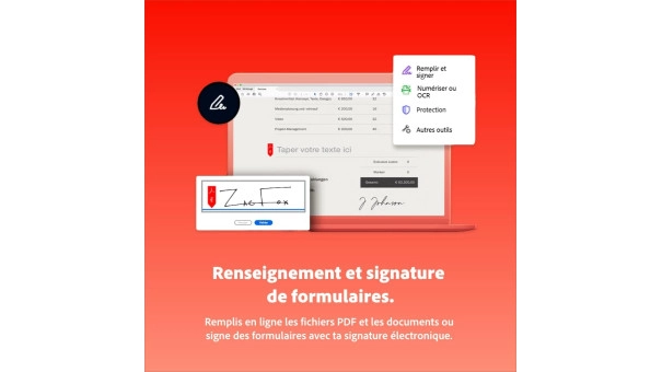 Adobe Acrobat Standard | 1 utilisateur | 1 an
