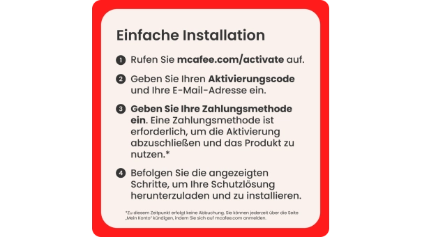 McAfee Internet Security 2026 | 1 Gerät | 1 Jahr
