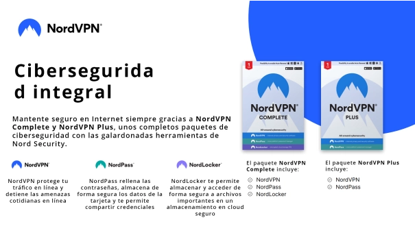 NordVPN Plus | 10 Dispositivos | 1 Año | Incluye NordPass