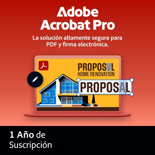 Adobe Acrobat Pro | 1 Usuario | 1 Año