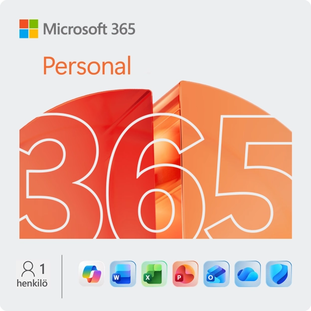 Microsoft 365 Personal | 1 käyttäjä - 1 vuosi | Sisältää päivitykset
