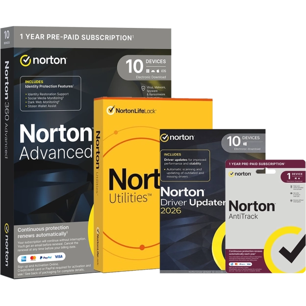 Norton All-in-One Bundle | 10 Devices | 1 Year