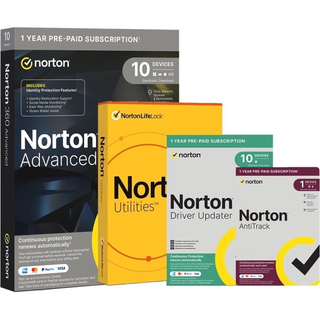 Norton All-in-One Bundle | 10 Devices | 1 Year