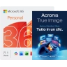 Microsoft 365 Personal + Acronis True Image Advanced | 50 GB Cloud | 1 PC | 1 Anno