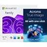 Microsoft 365 Family + Acronis True Image Advanced | 50 GB Cloud | 1 PC | 1 vuosi