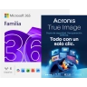 Familia Microsoft 365 + Acronis True Image Advanced | 50 GB en la Nube | 1 PC | 1 Año