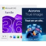 Microsoft 365 Famille + Acronis True Image Advanced | 50 Go le Nuage | 1 PC | 1 an