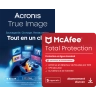 Acronis True Image Essentials | 1 PC | 1 an + McAfee Total Protection | 5 PC | 1 an