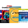 Adobe Creative Cloud Pro (kaikki sovellukset) + Norton Security Deluxe + Acronis Advanced