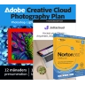 Adobe Fotografi Plan 1 TB + Norton 360 Deluxe 3 PC + Jottacloud Hem | 1 År