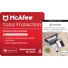 McAfee Total Protection 2026 | 10 Dispositivi + Jottacloud Personal Unlimited | Archiviazione cloud protetta illimitata