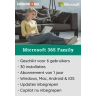 Microsoft 365 Family + McAfee Total Protection | 10 Apparaten | 1 jaar