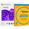 Microsoft 365 Family + Norton Security Deluxe | 3 Apparaten | 1 Jaar