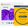 Microsoft 365 Family + Norton Security Deluxe | 6 Dispositivi | 1 Anno