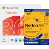 Microsoft 365 Personal + Norton 360 Deluxe | 5 Laitetta | 1 Vuosi