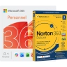 Microsoft 365 Personnel + Norton 360 Deluxe | 5 Appareils | 1 An
