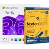 Microsoft 365 Family + Norton 360 Deluxe | 5 Apparaten | 1 Jaar