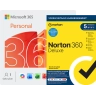 Microsoft 365 Personal + Norton 360 Deluxe met Norton Utilities | 5 Apparaten | 1 Jaar
