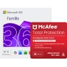 Microsoft 365 Family + McAfee Total Protection | 10 Geräte | 1 Jahr 