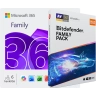 Microsoft 365 Family | 6 käyttäjää + Bitdefender Family Pack | Rajoittamaton määrä käyttäjiä | 1 vuosi