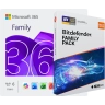 Microsoft 365 Family | 6 användare + Bitdefender Family Pack | Obegränsat antal användare | 1 år