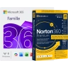 Microsoft 365 Famille + Norton 360 Premium avec Norton Utilities | 1 an