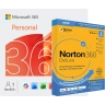 Microsoft 365 Personal + Norton 360 Deluxe | 3 laitetta | 1 vuosi