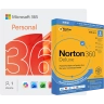 Microsoft 365 Personal + Norton 360 Deluxe | 3 Dispositivi | 1 Anno